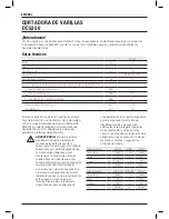 Preview for 44 page of DeWalt DCS350 Original Instructions Manual