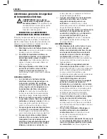 Preview for 46 page of DeWalt DCS350 Original Instructions Manual