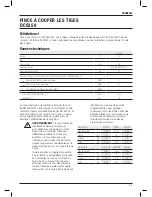 Preview for 57 page of DeWalt DCS350 Original Instructions Manual