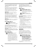 Preview for 95 page of DeWalt DCS350 Original Instructions Manual