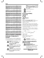 Preview for 98 page of DeWalt DCS350 Original Instructions Manual