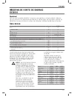 Preview for 109 page of DeWalt DCS350 Original Instructions Manual