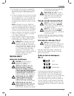 Предварительный просмотр 119 страницы DeWalt DCS350 Original Instructions Manual