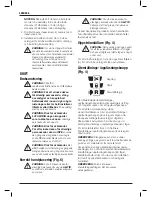 Preview for 142 page of DeWalt DCS350 Original Instructions Manual