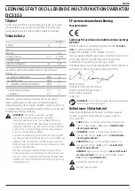 Предварительный просмотр 7 страницы DeWalt DCS353 Original Instructions Manual