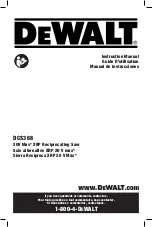 DeWalt DCS368 Instruction Manual предпросмотр