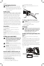 Предварительный просмотр 10 страницы DeWalt DCS368 Instruction Manual