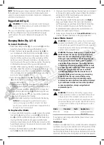 Preview for 16 page of DeWalt DCS373N Manual