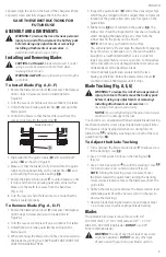 Предварительный просмотр 11 страницы DeWalt DCS375 Instruction Manual