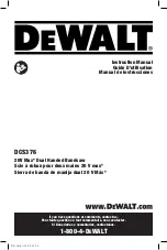 DeWalt DCS376 Instruction Manual preview