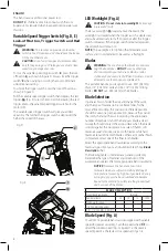 Preview for 10 page of DeWalt DCS376 Instruction Manual