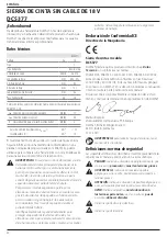 Предварительный просмотр 42 страницы DeWalt DCS377 Original Instructions Manual