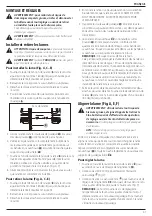 Предварительный просмотр 63 страницы DeWalt DCS377 Original Instructions Manual