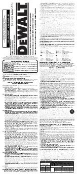 Preview for 1 page of DeWalt DCS380L1 Instruction Manual