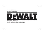 DeWalt DCS380N Instruction Manual preview