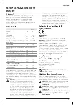 Preview for 91 page of DeWalt DCS389 Original Instructions Manual