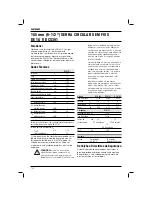 Preview for 124 page of DeWalt DCS391 Original Instructions Manual