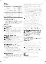 Preview for 36 page of DeWalt DCS396 Original Instructions Manual