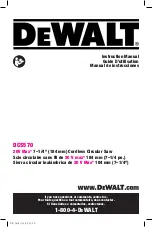 DeWalt DCS570 Instruction Manual preview