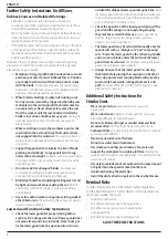 Preview for 10 page of DeWalt DCS573 GB Original Instructions Manual