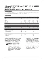 Preview for 54 page of DeWalt DCS575 Original Instructions Manual