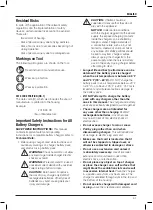 Preview for 59 page of DeWalt DCS575 Original Instructions Manual