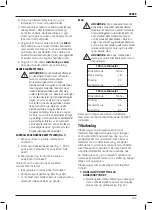 Preview for 167 page of DeWalt DCS575 Original Instructions Manual