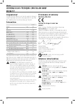 Preview for 38 page of DeWalt DCS577 Original Instructions Manual