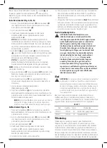 Preview for 122 page of DeWalt DCS577 Original Instructions Manual