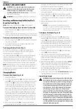 Preview for 20 page of DeWalt DCS578 Original Instructions Manual