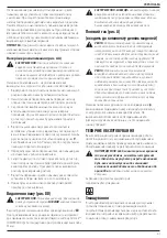 Preview for 63 page of DeWalt DCS578 Original Instructions Manual