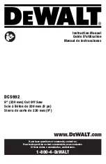 DeWalt DCS692 Instruction Manual предпросмотр