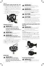 Preview for 10 page of DeWalt DCST925 Instruction Manual