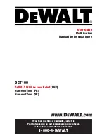 Preview for 1 page of DeWalt DCT100 User Manual