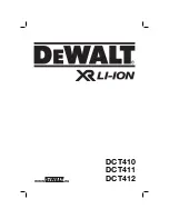 DeWalt DCT410 Original Instructions Manual preview