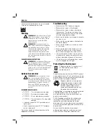 Preview for 48 page of DeWalt DCT410 Original Instructions Manual