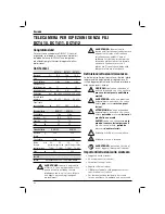 Preview for 82 page of DeWalt DCT410 Original Instructions Manual