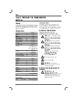 Preview for 6 page of DeWalt DCT414 Original Instructions Manual