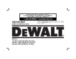 Preview for 1 page of DeWalt DCT418S1 Instruction Manual
