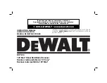 DeWalt DCT418S1 Instruction Manual предпросмотр