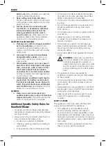 Preview for 34 page of DeWalt DCV100 Original Instructions Manual