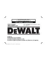 Preview for 1 page of DeWalt DCW100 Instruction Manual