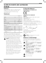 Предварительный просмотр 115 страницы DeWalt DCW200 Original Instructions Manual