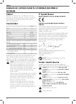 Предварительный просмотр 126 страницы DeWalt DCW200 Original Instructions Manual