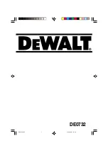 DeWalt DE0732 Instructions Manual preview