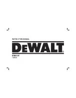 DeWalt DE0881-XE Instruction Manual preview