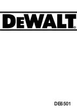 Preview for 41 page of DeWalt DE6501 Instruction Manual