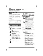 Preview for 52 page of DeWalt DE7025 Original Instructions Manual