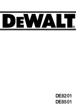 Preview for 57 page of DeWalt DE8201 Manual