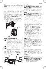 Preview for 11 page of DeWalt DFX560 Instruction Manual